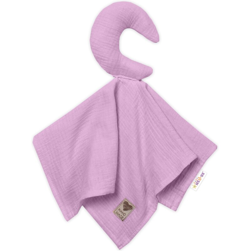 Baby Nellys Mušelínový mazlíček, přítulníček Měsíček, lila 99061706