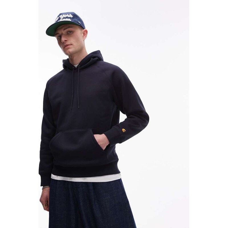 Carhartt WIP chase heavyweight hoodie in navy