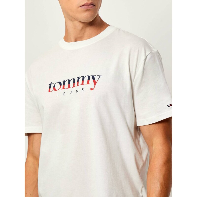 Tommy Jeans pánské bílé triko