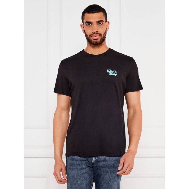 Tommy Jeans pánské černé triko