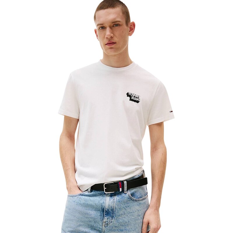 Tommy Jeans pánské bílé triko