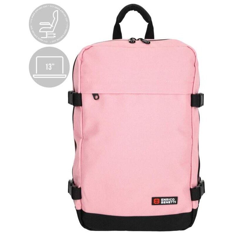 Unisex batoh nejen do letadla růžový 13 20L - Enrico Benetti 54688 | 109338279