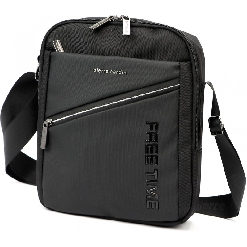 Trendy pánská textilní crossbody taška Pierre Cardin Leroy,