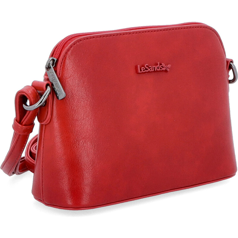 Kabelka ze syntetické kůže crossbody Le Sands červená 7710 CV 99693094