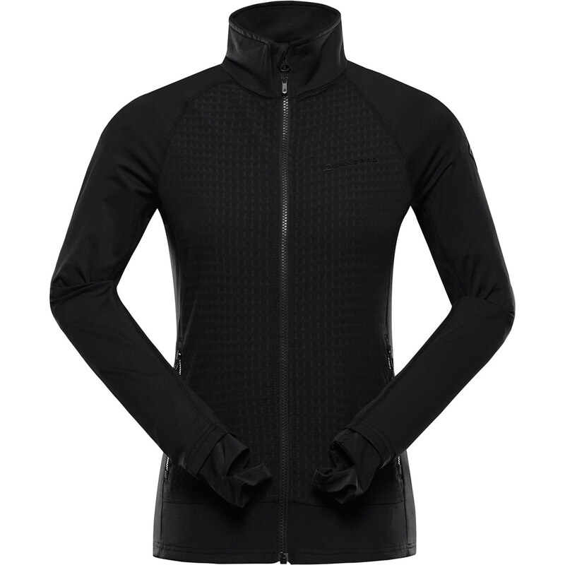 Dámská rychleschnoucí mikina s prostretch ALPINE PRO QUERTA 2 černá 109346678