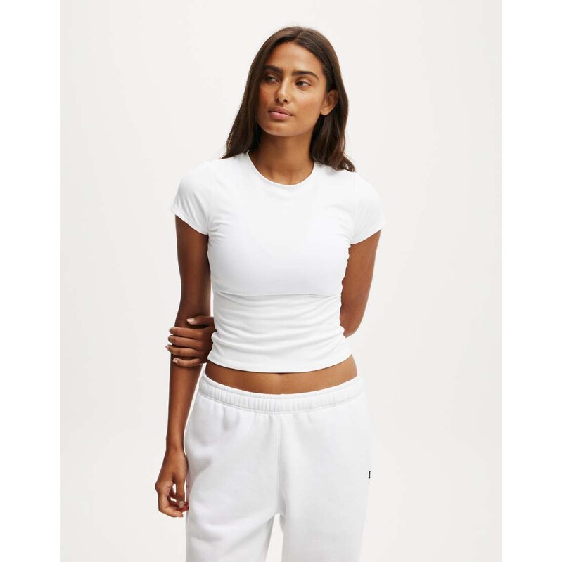 Cotton On Ultra soft fitted tshirt in white - WHITE 109346999