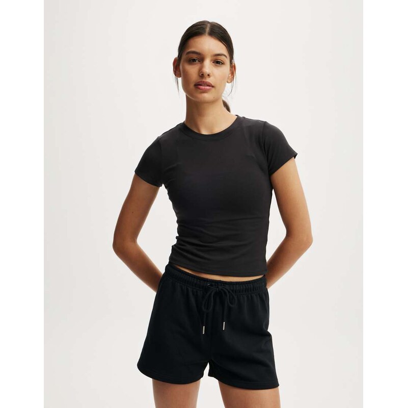 Cotton On Ultra soft fitted tshirt in black 109347000