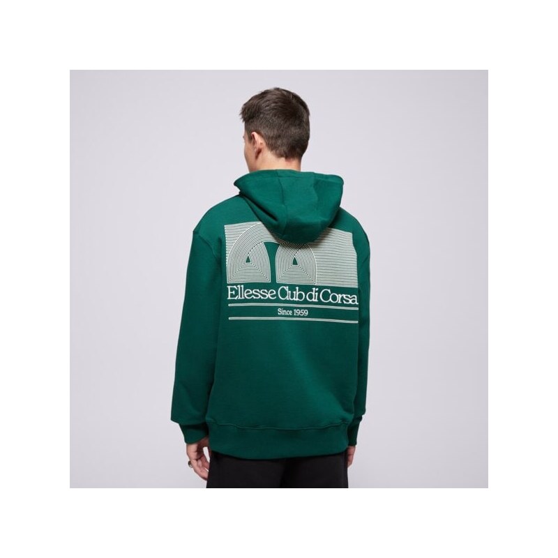 Ellesse Mikina S Kapucí Club Di Corsa Dgreen Hoodie Pánské Oblečení Mikiny SHB23148502