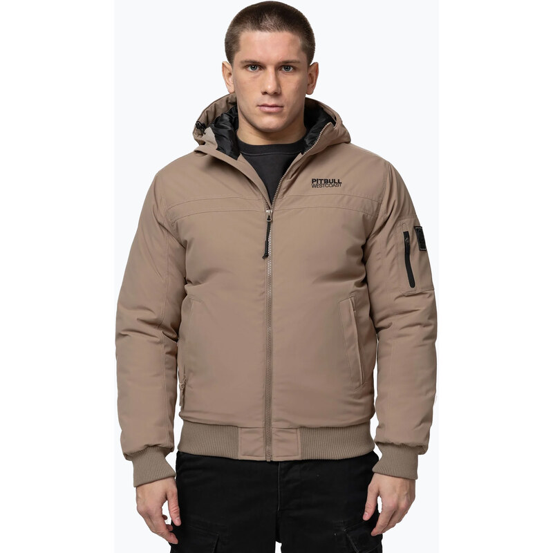 Pánská zimní bunda Pitbull Balboa 2 Hooded dark sand