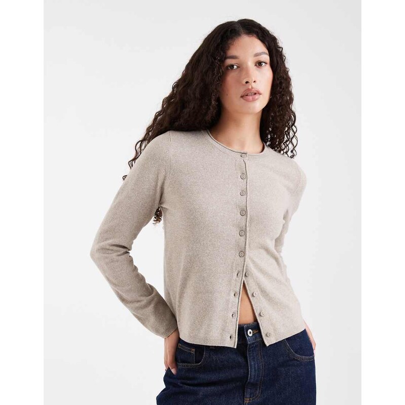 ONLY knitted cardigan in beige-Neutral