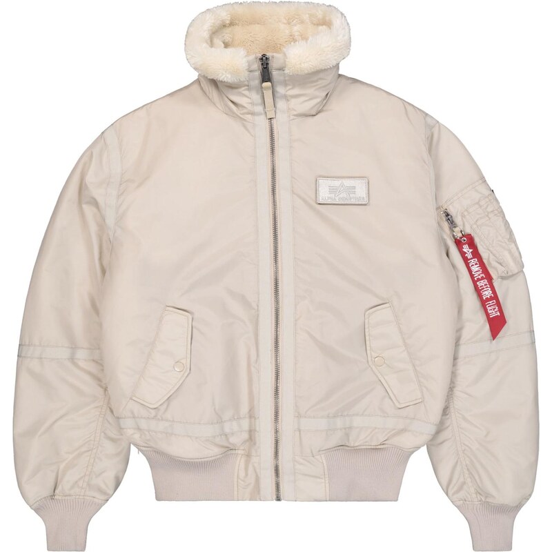 ALPHA INDUSTRIES Přechodná bunda béžová / červená
