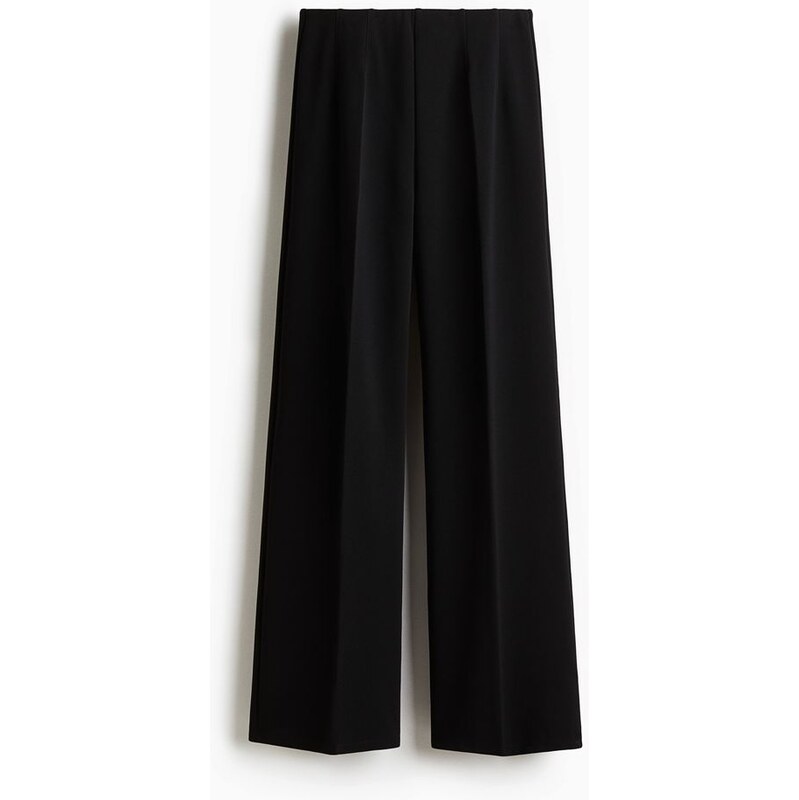 H&M - Rovné kalhoty - černá 108163948