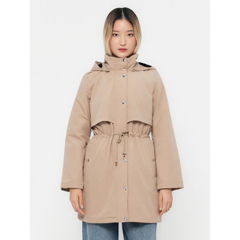 VERO MODA Přechodová parka 'GAIL' béžová