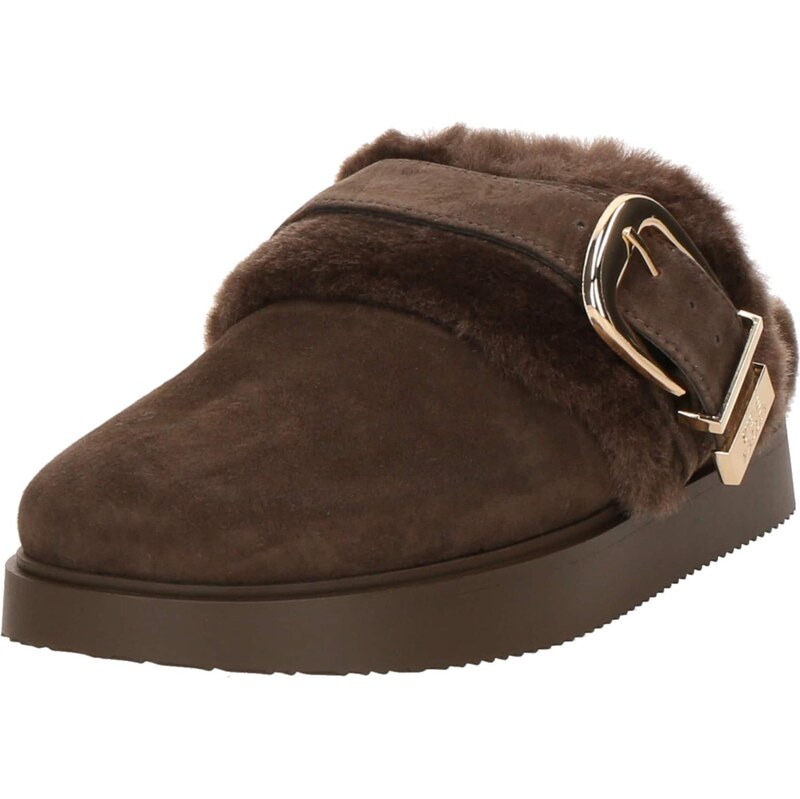 STEVE MADDEN Pantofle Cozy Up tmavě hnědá 109352616