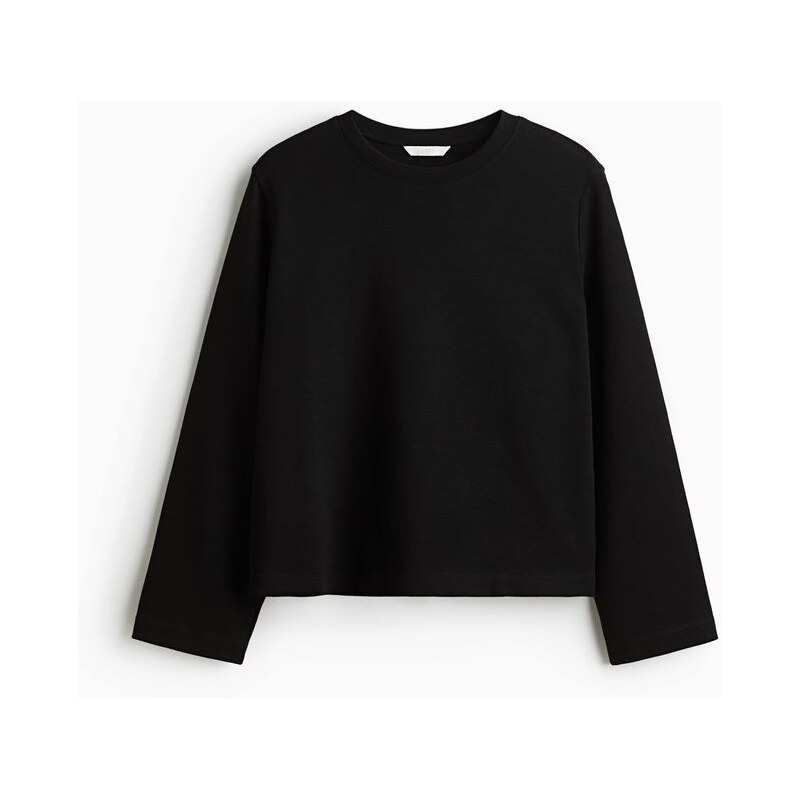 H&M - Tops interlockem - Černá