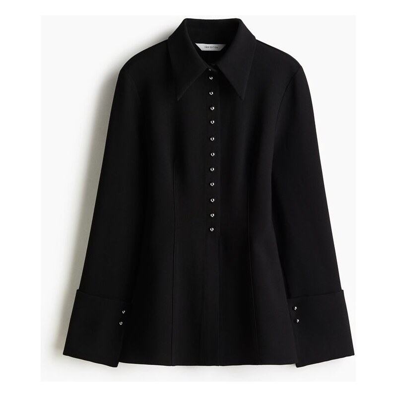 H&M - Košiles projmutým pasem - černá 109353149