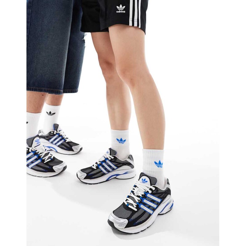 adidas Originals Adistar Cushion trainers in white and grey