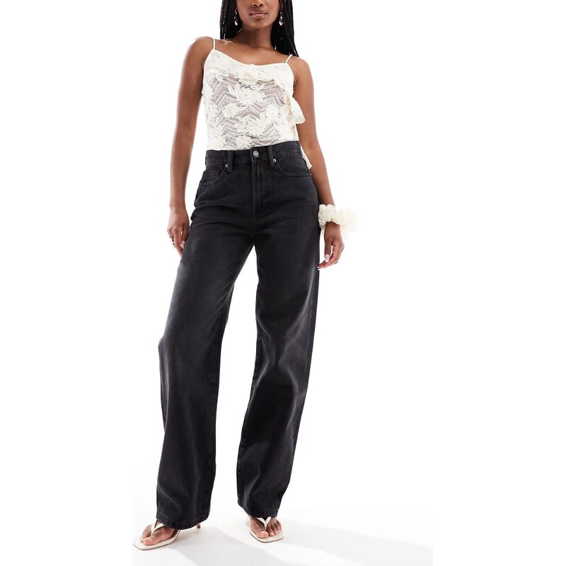 Cotton On 91 straight jean in black