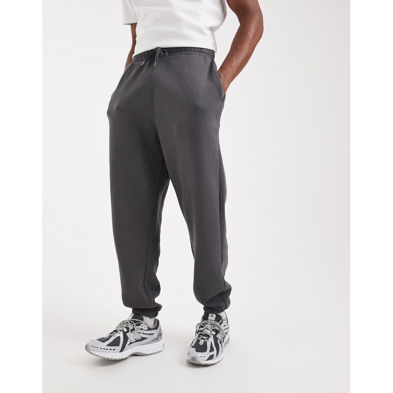ASOS DESIGN essentials oversized joggers in asphalt-Grey