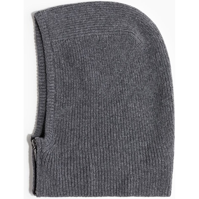 H&M - Kukla se zipem - Tmavě Šedý Melír