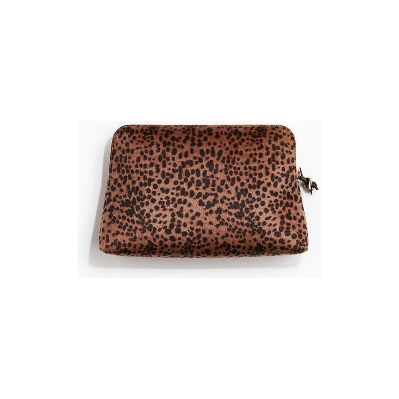H&M - Pouzdro - Béžová/Leopardí Potisk