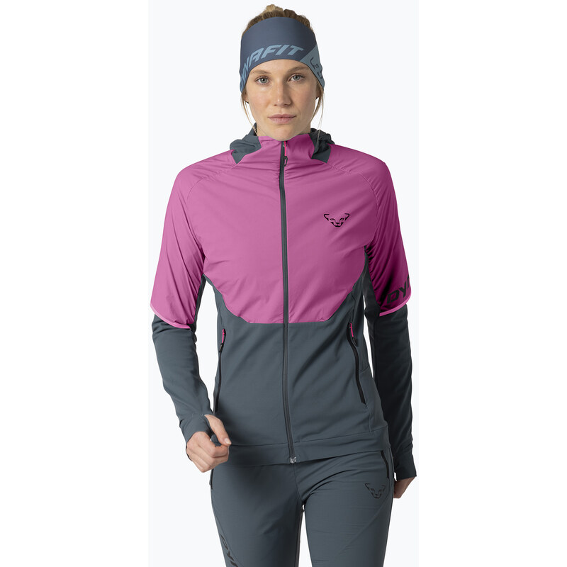 Dámská běžecká bunda DYNAFIT Alpine Hybrid magenta