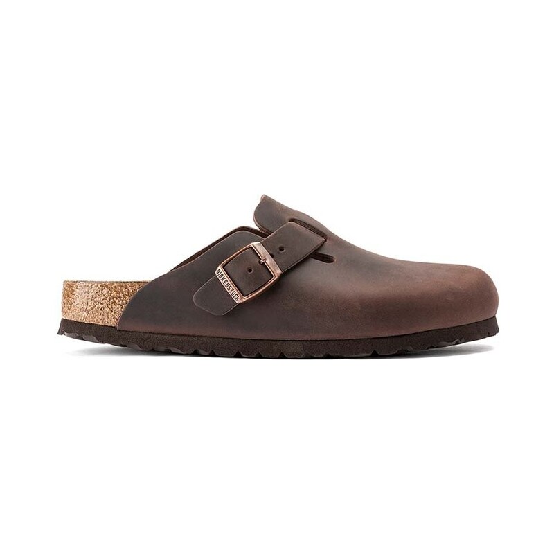 Birkenstock Kožené pantofle Birkenstock Boston