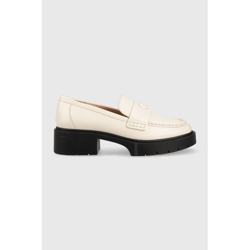 Kožené mokasíny Coach Leah Loafer 74704240