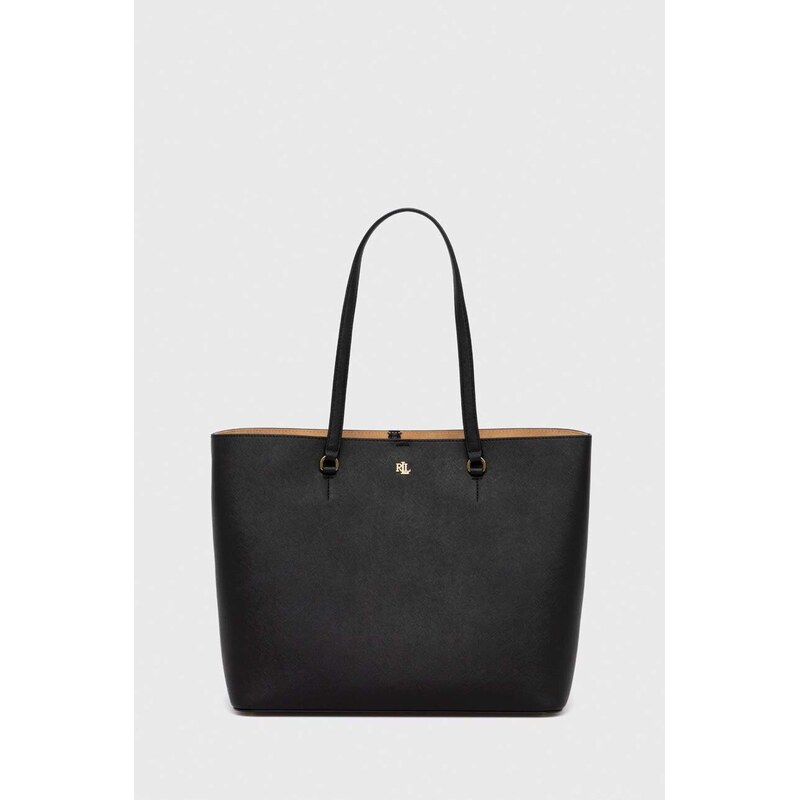 Kožená kabelka Lauren Ralph Lauren 90508220