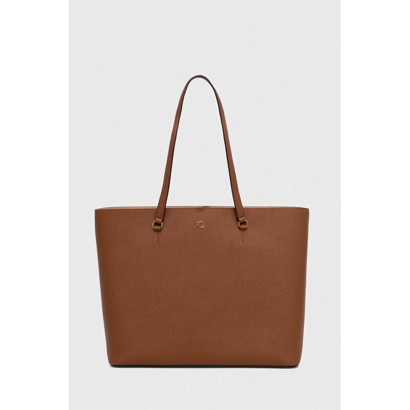 Kožená kabelka Lauren Ralph Lauren 82578986