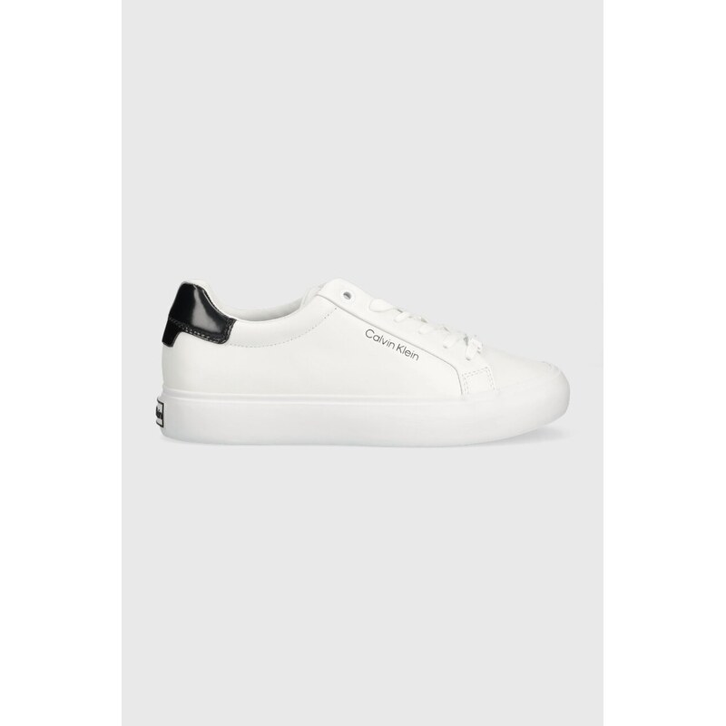 Kožené sneakers boty Calvin Klein VULC LACE UP