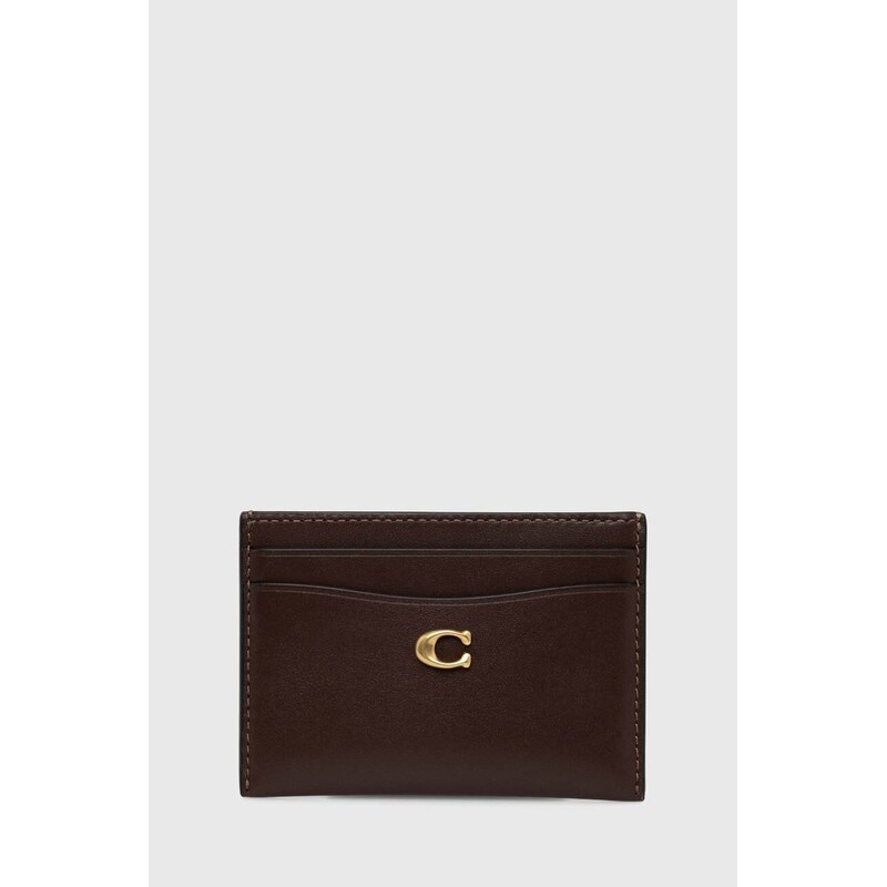 Coach Kožené pouzdro na karty Coach Essential Card Case