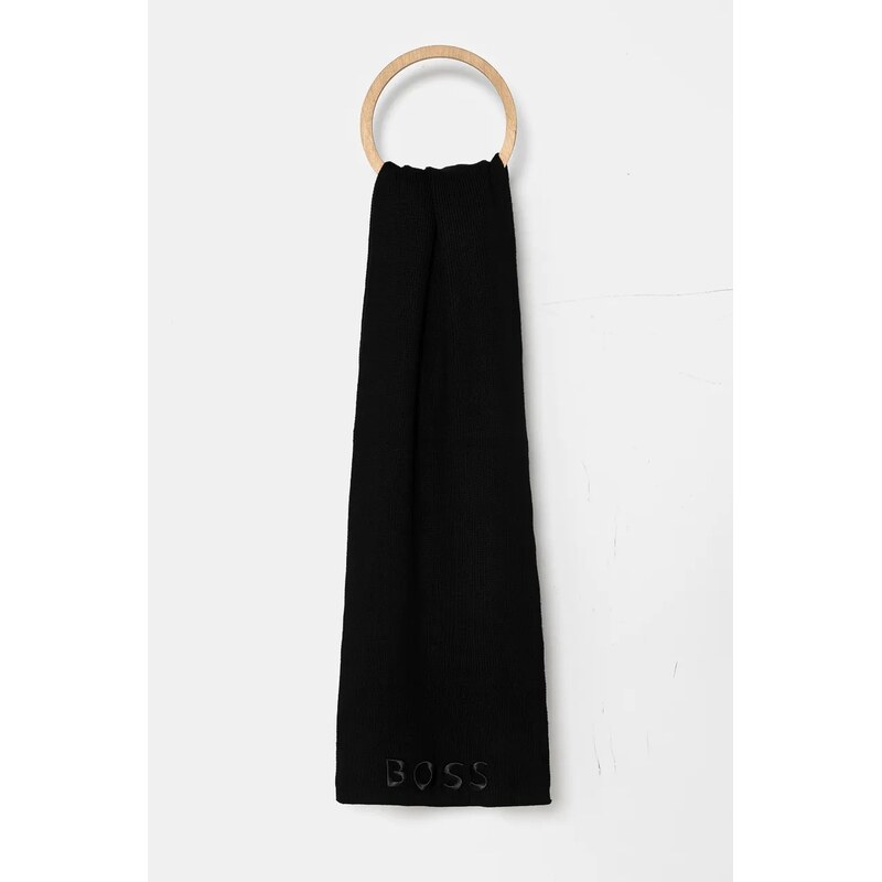 Vlněná šála BOSS Lara_scarf 98715191