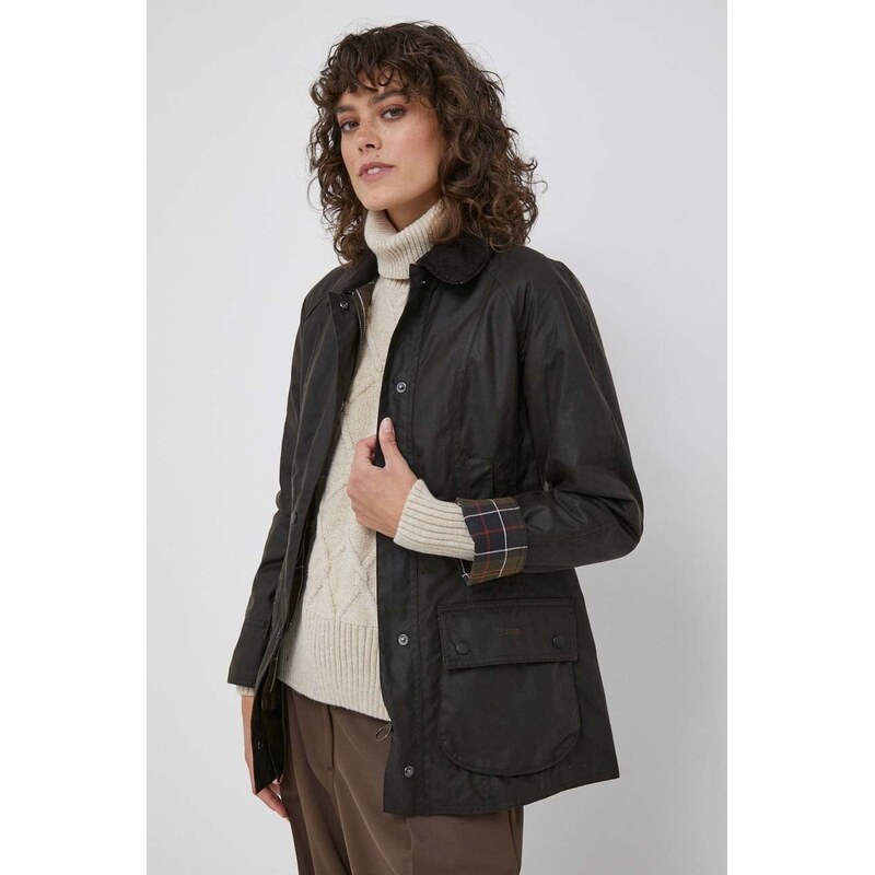 Barbour Bavlněná bunda Barbour Classic Beadnell Wax Jacket