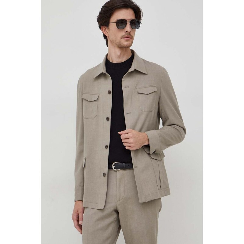 Vlněná košile Michael Kors