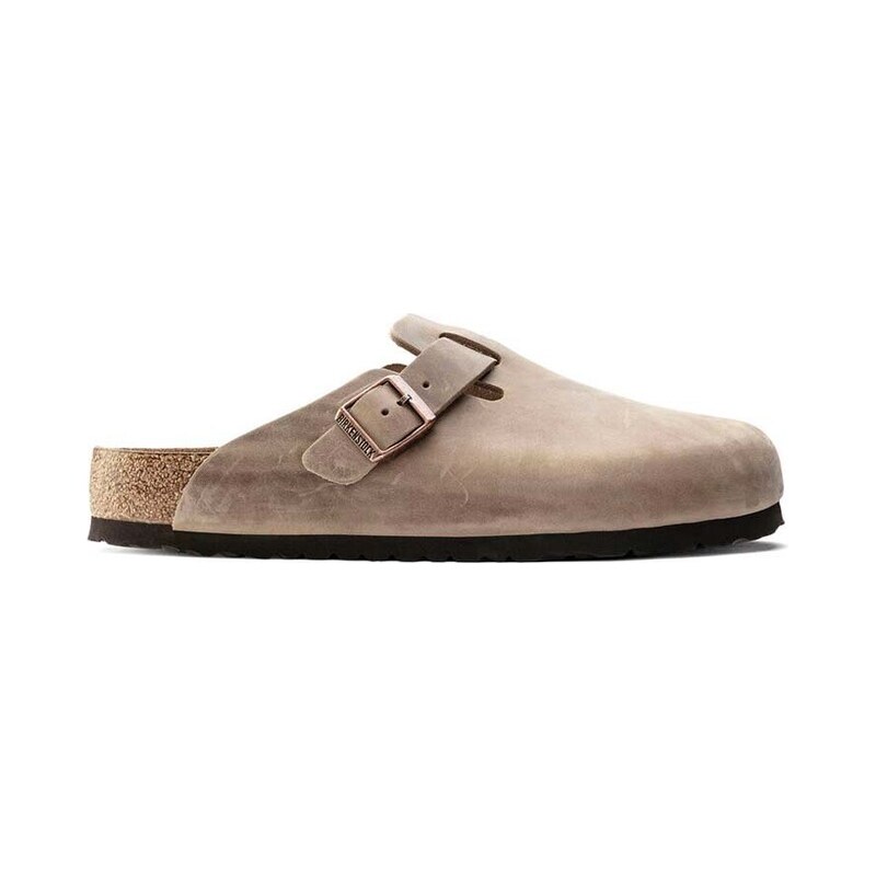 Birkenstock Nubukové pantofle Birkenstock Boston SFB