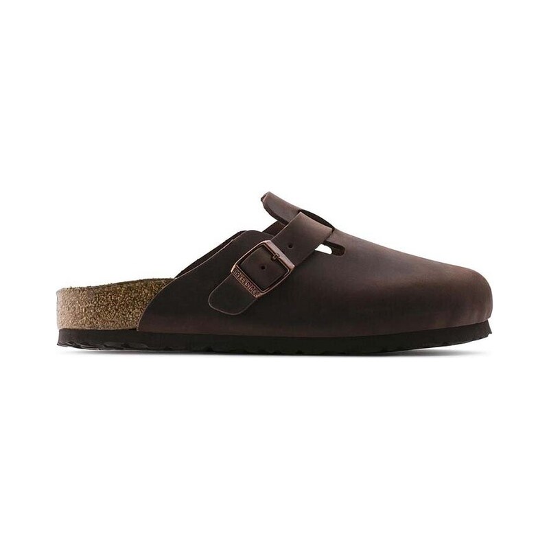 Birkenstock Nubukové pantofle Birkenstock Boston SFB