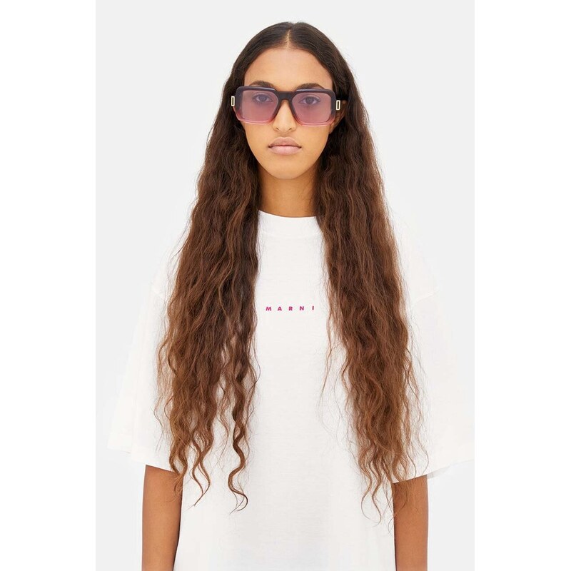 Sluneční brýle Marni Zamalek Faded Burgundy 91845935