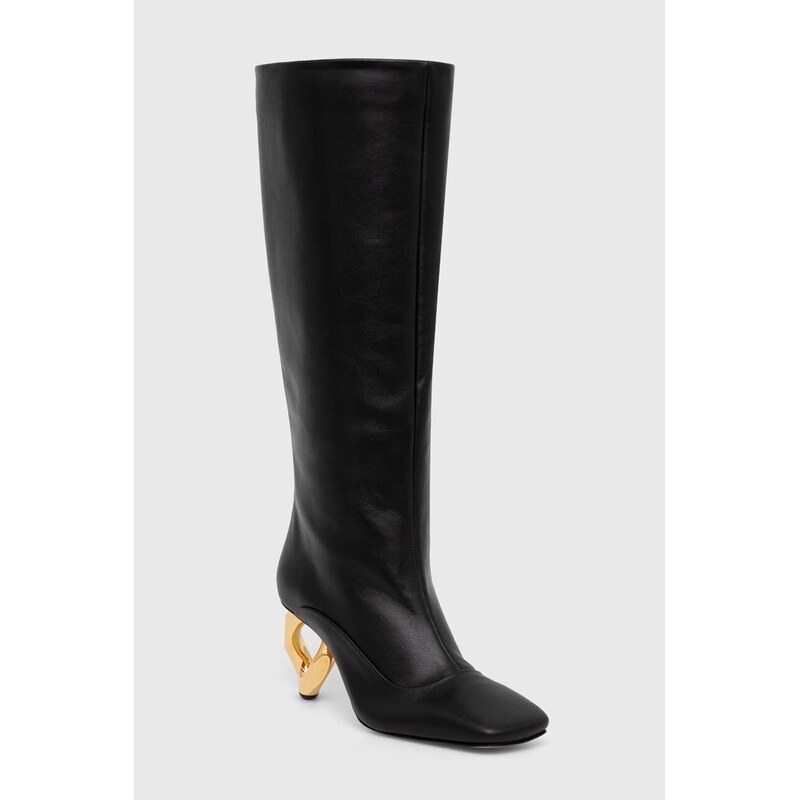 Kožené kozačky JW Anderson Chain Heel 94527718
