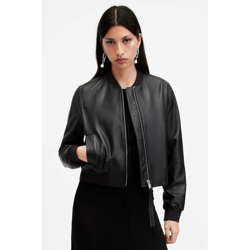 AllSaints Kožená bunda AllSaints ORTEN BOMBER JACKET