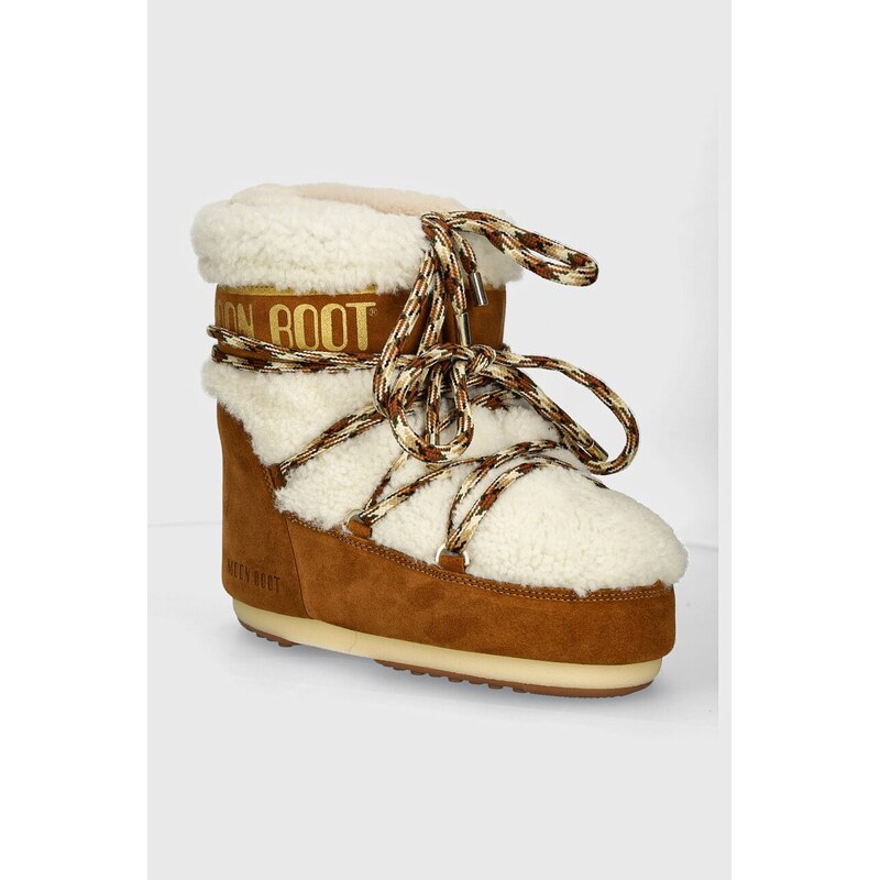 Semišové sněhule Moon Boot MB ICON LOW SHEARLING 95882685