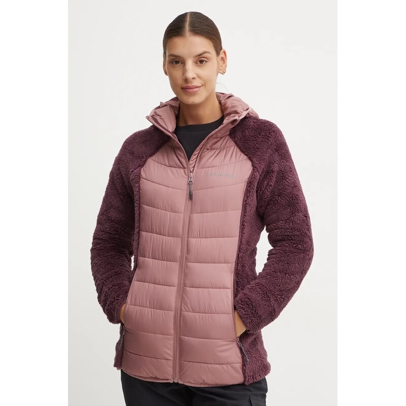 Sportovní bunda Columbia Powder Lite Sherpa Hybrid 100482896