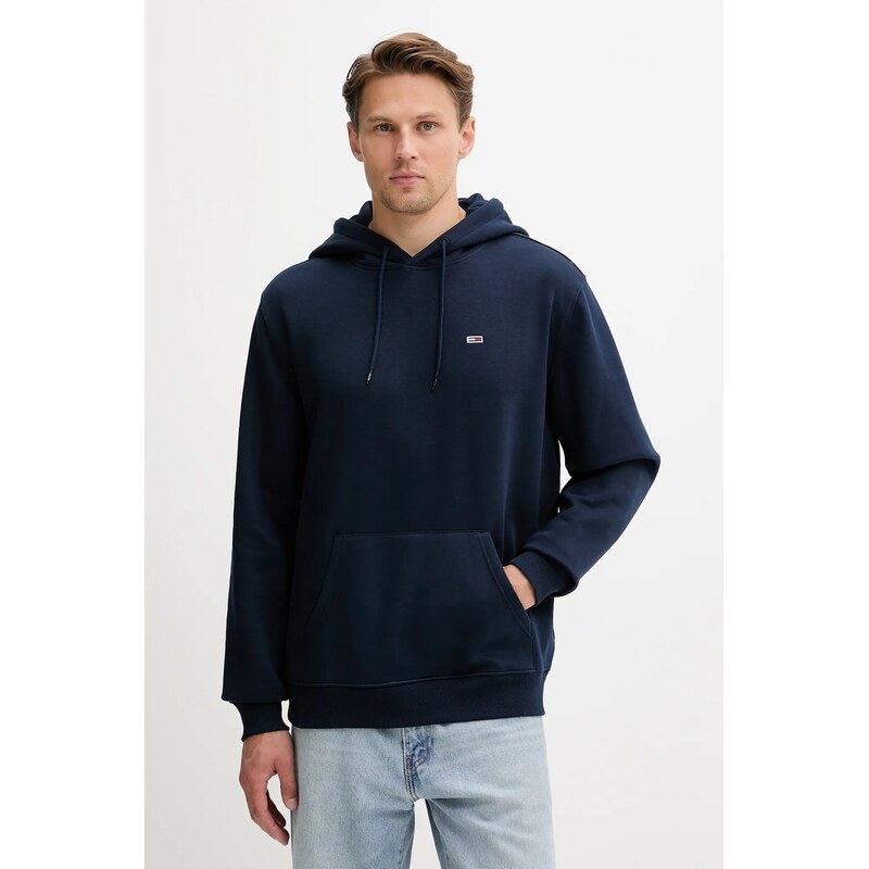 Tommy Jeans mikina s kapucí pánská s bavlnou