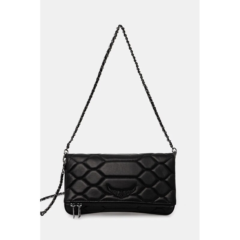 Kožená kabelka ZADIG&VOLTAIRE ROCK XL MAT SCALE 99019903