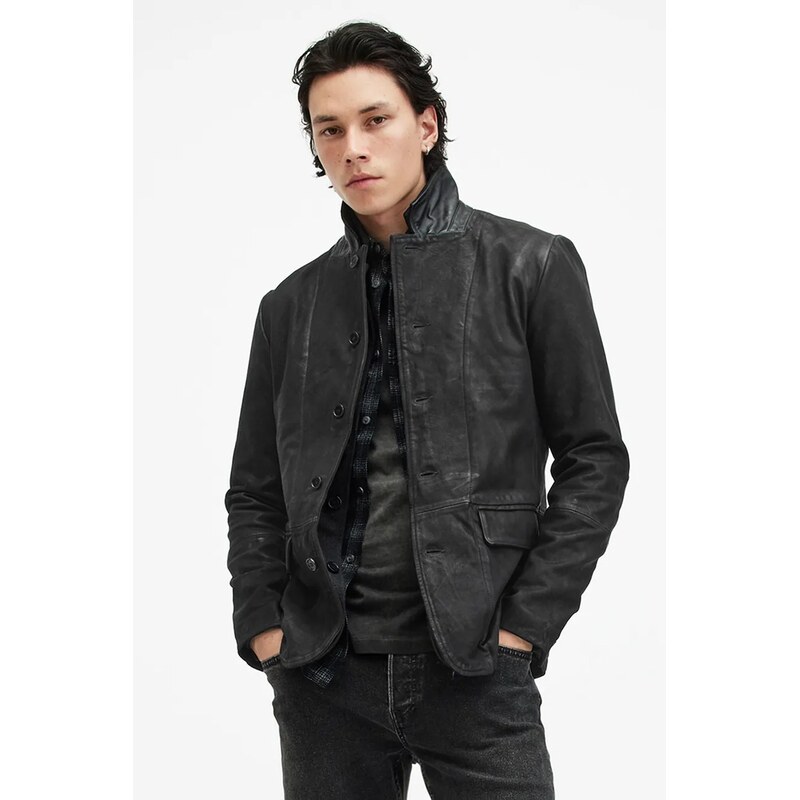 AllSaints Kožená bunda AllSaints SURVEY LTHR BLAZER