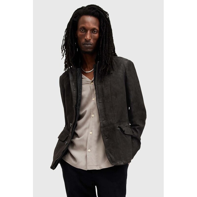 AllSaints Kožená bunda AllSaints SURVEY LTHR BLAZER