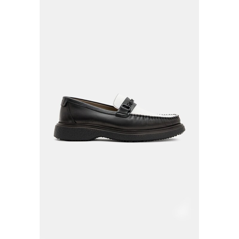 Kožené mokasíny AllSaints Gibbs Chain Loafer