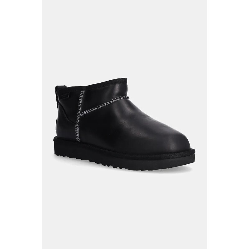 Kožené sněhule UGG Classic Ultra Mini Lthr Regen 100484349