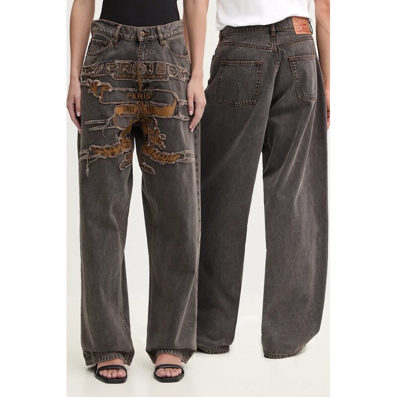 Y/Project Džíny Y/Project EVERGREEN PARIS BEST PATCH JEANS