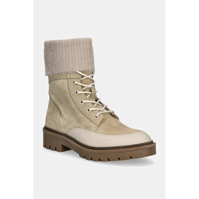 Nízké kozačky Calvin Klein Jeans COMBAT MID LACE UP BOOT WL 100455014